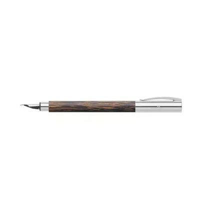 Faber-Castell Ambition Coconut with Chrome-Plated Cap Fountain Pen – Extra Fine Nib