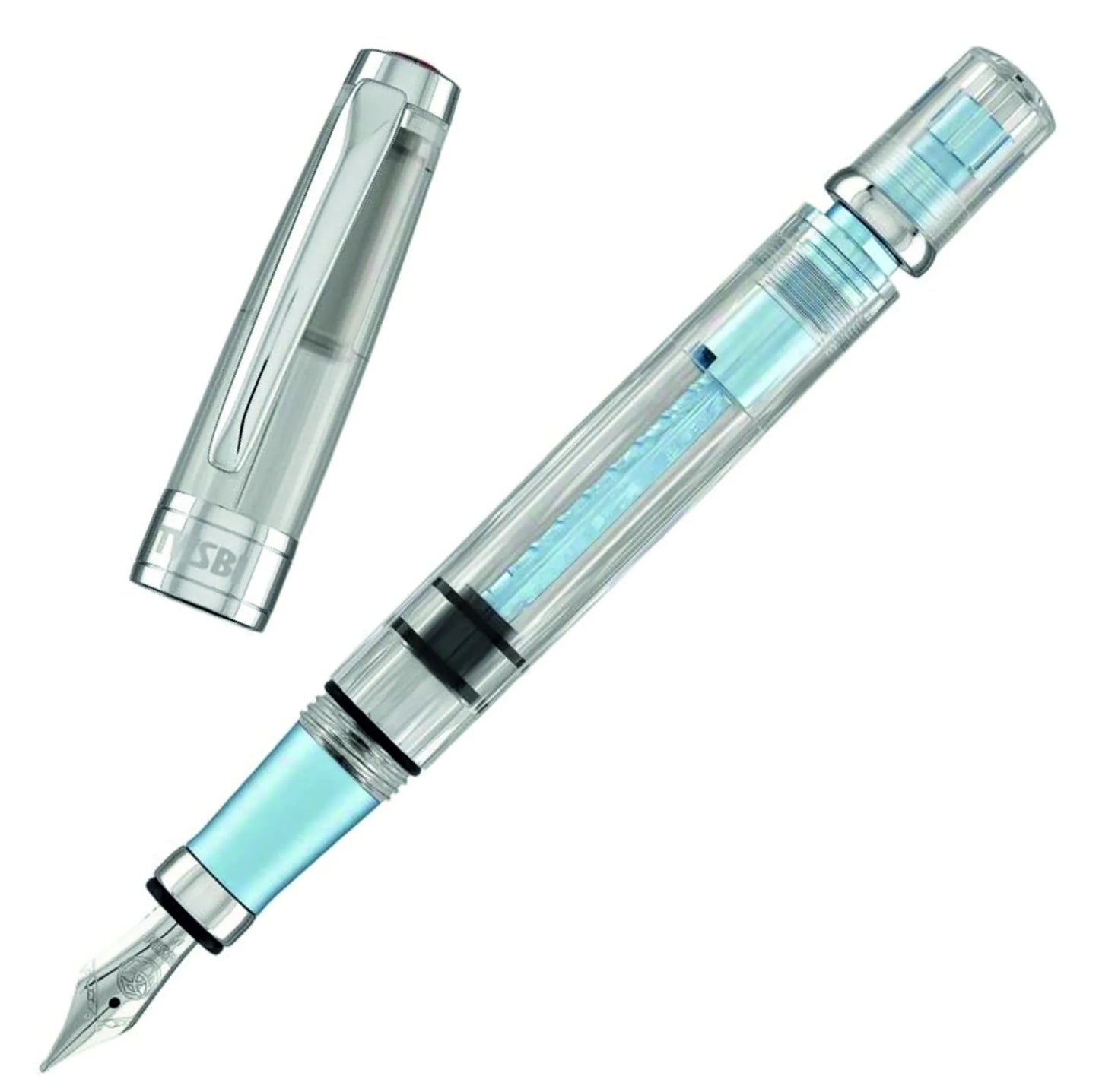 TWSBI Diamond 580AL Fountain Pen In Iceberg Blue