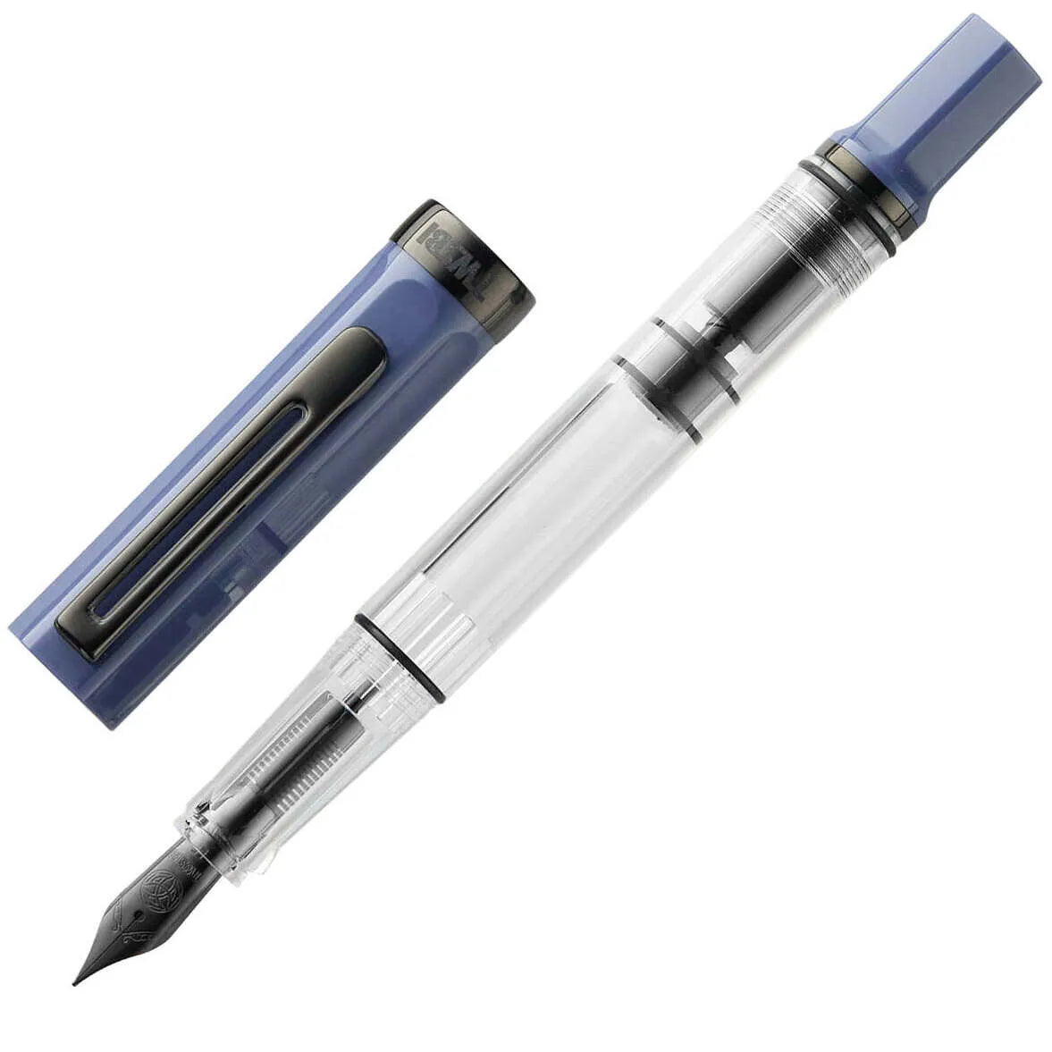 TWSBI Eco Fountain Pen In Slate Blue With Onyx Trim