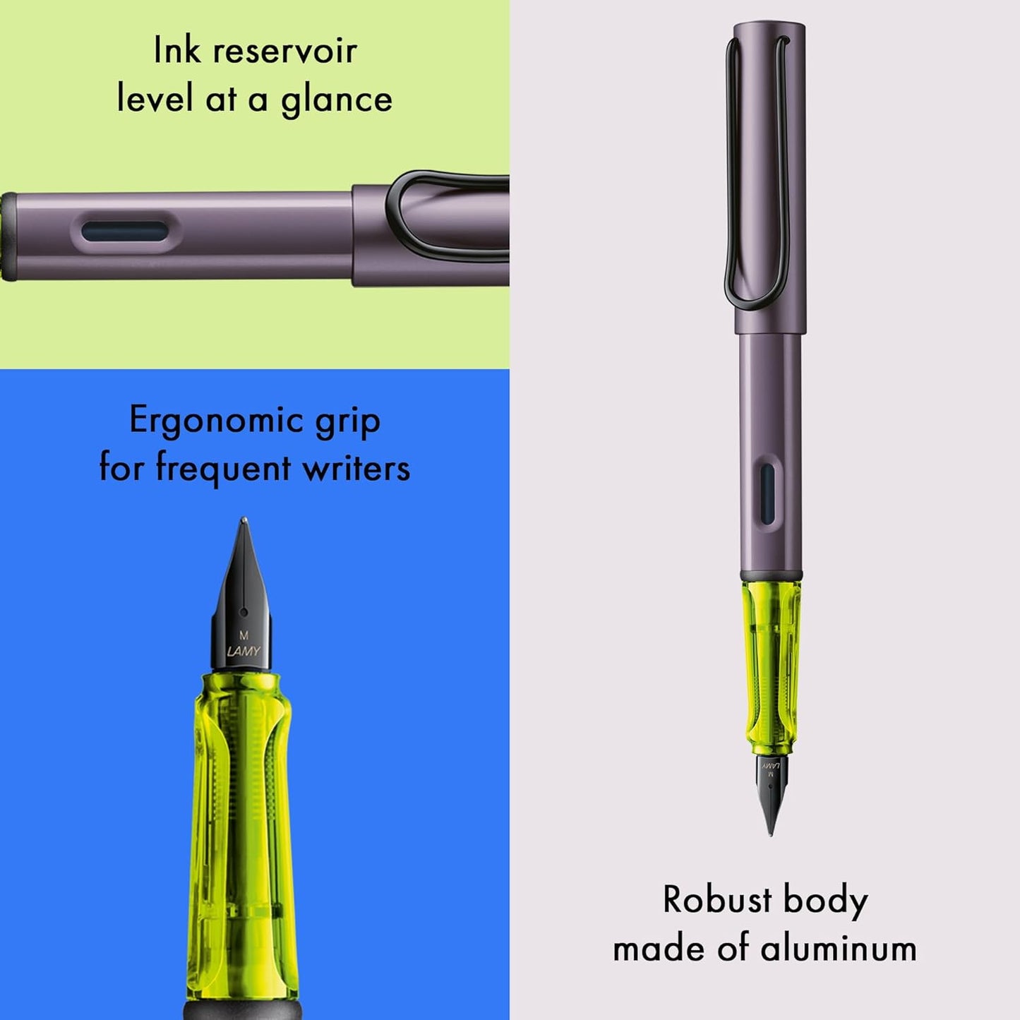 Lamy 0A6 AL Star Aubergine Fountain Pen (Special Edition)