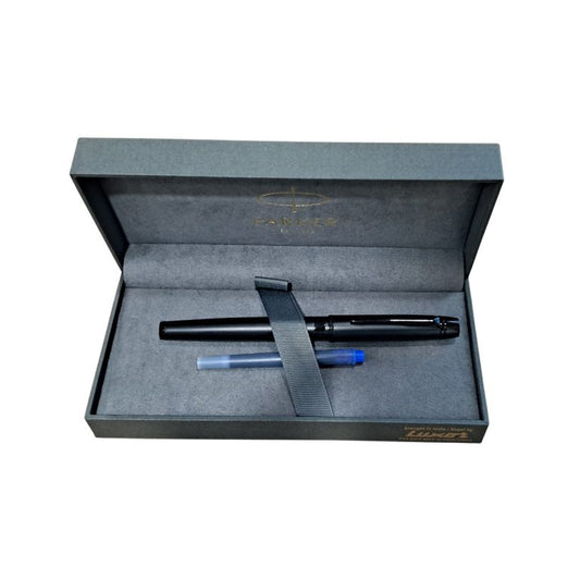 Parker Odyssey Matte Black with Black Metal Trim Fountain Pen – Medium