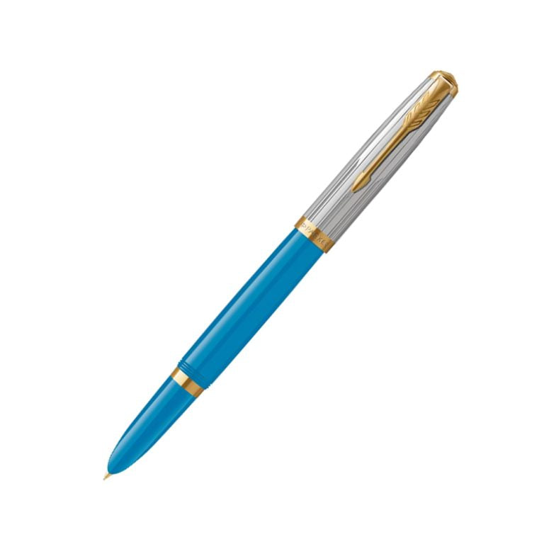 Parker 51 Turquoise GT Fountain Pen – (Fine)