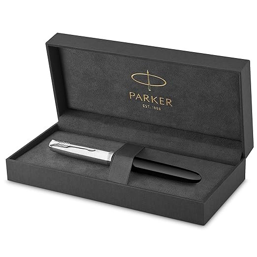 Parker 51 Black With Chrome Trim Fountain Pen