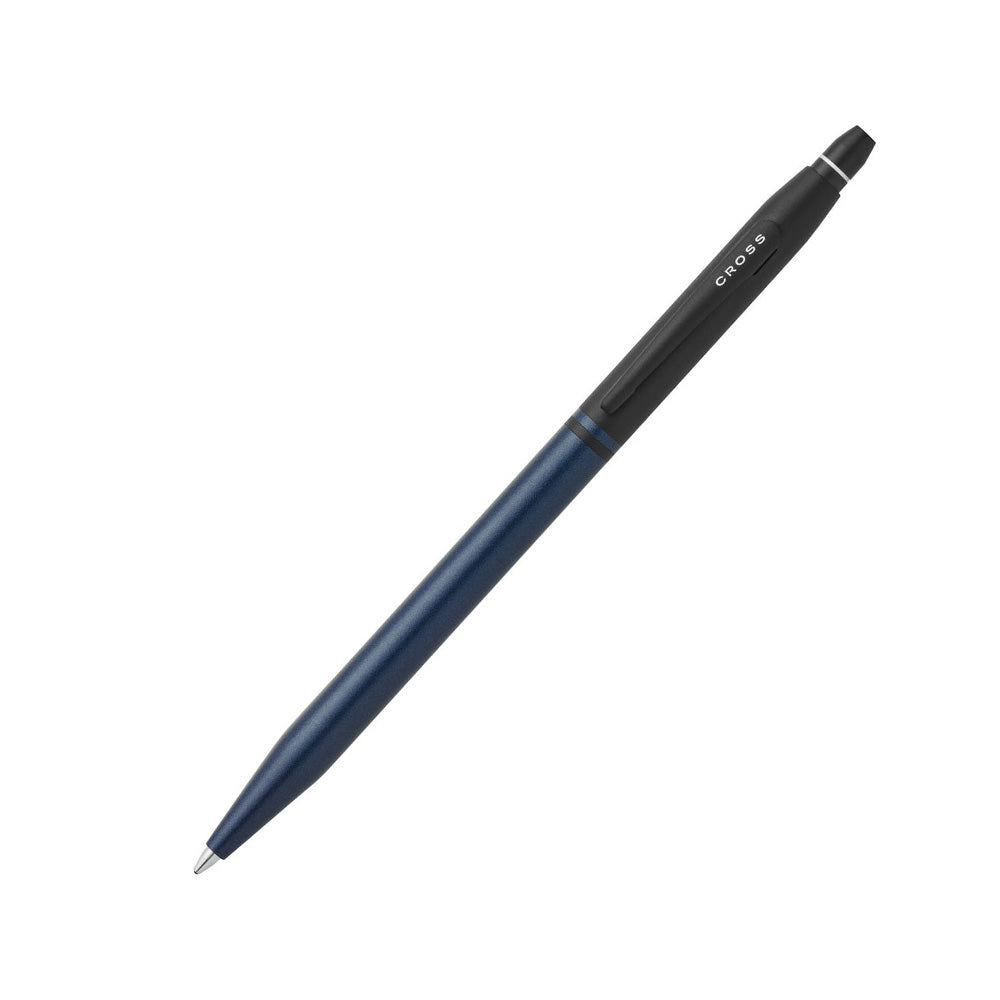 Cross Click Tuxedo Satin Metallic Blue Ballpoint Pen