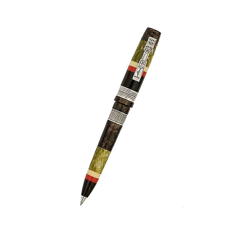 Delta Adivasi Mother-of-Pearl Resin with Sterling Silver Trim Limited Edition Roller ball Pen