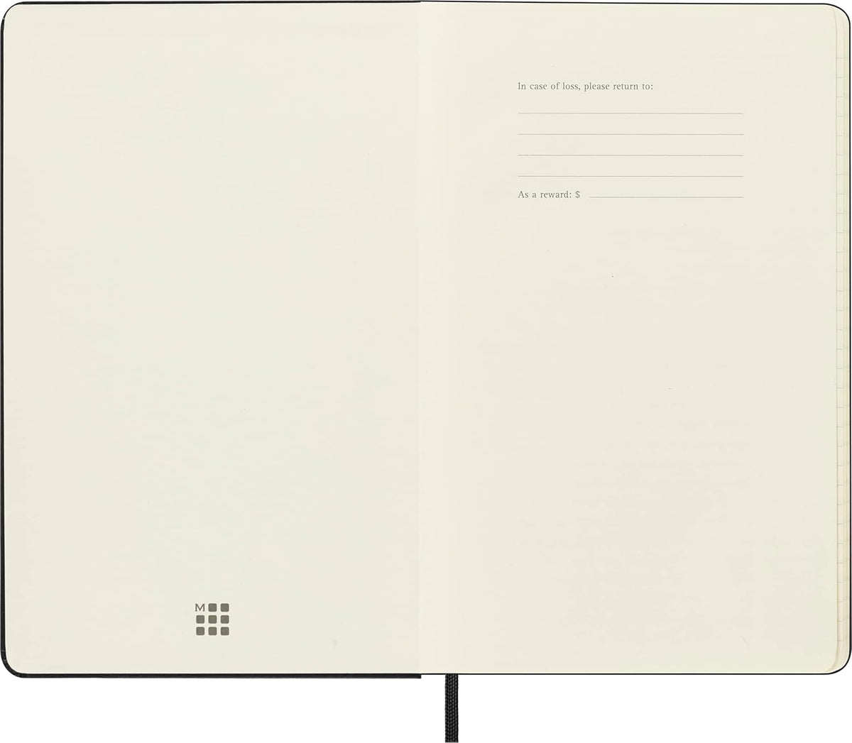 Moleskine Classic Hard Cover Notebook - A5, Ruled(Large)