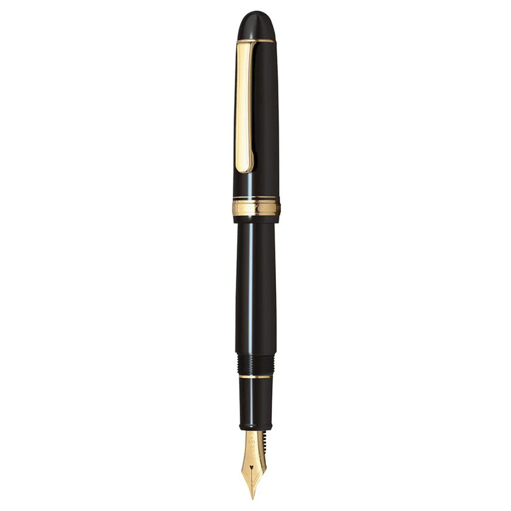 Platinum Century Black In Black #3776 Fine GT Fountain Pen