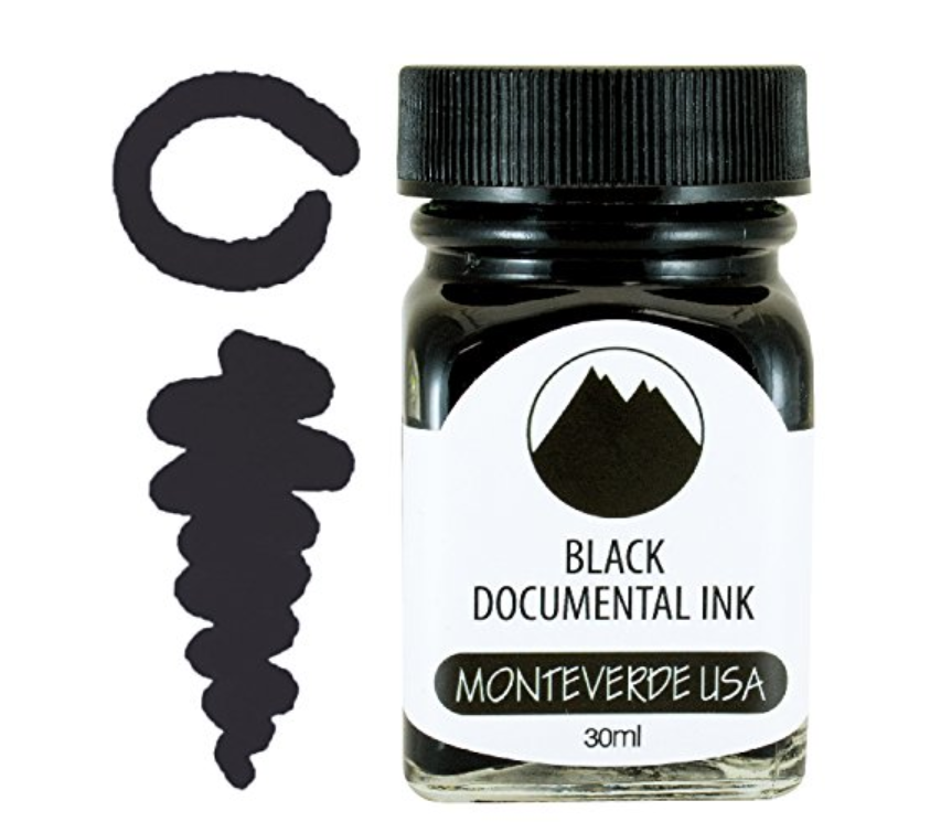 Monteverde USA Ink(30 ml) - Documental Permanent Black