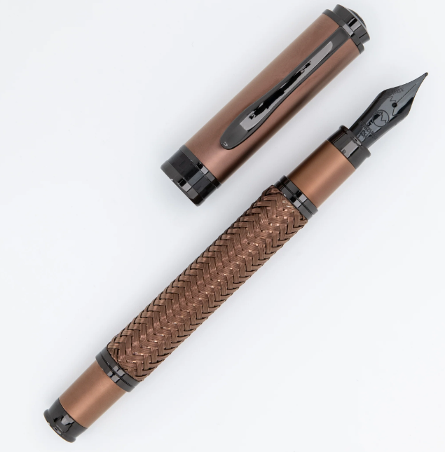 Monteverde USA Innova Formula M: Penna Roller Di Design, Finitura Bronzo, Con Innovativo Sistema Di Caricamento A Inchiostro