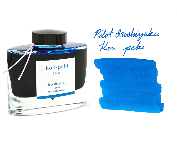 Pilot Iroshizuku Ink Bottle(50ml) - Kon Peki (Blue)