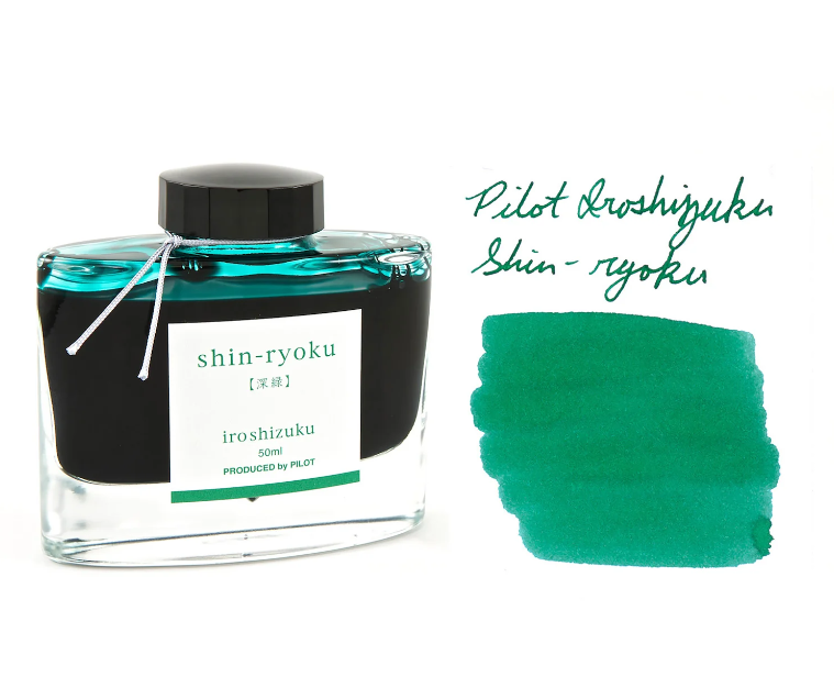 Pilot Iroshizuku Ink Bottle(50ml) - Shin-ryoku(Forest Green)