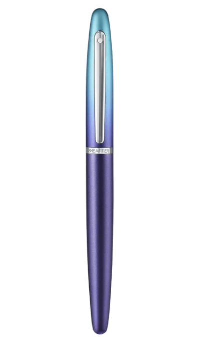 Sheaffer Expressions VFM 9430 Blue and Purple Pearlised Gradient Fountain Pen with Chrome-Plated Trims - Medium