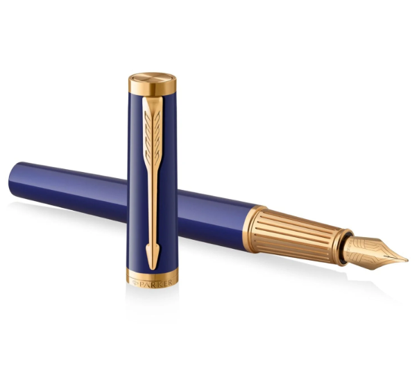 Parker Ingenuity Fountain Pen - Blue Gold Trims