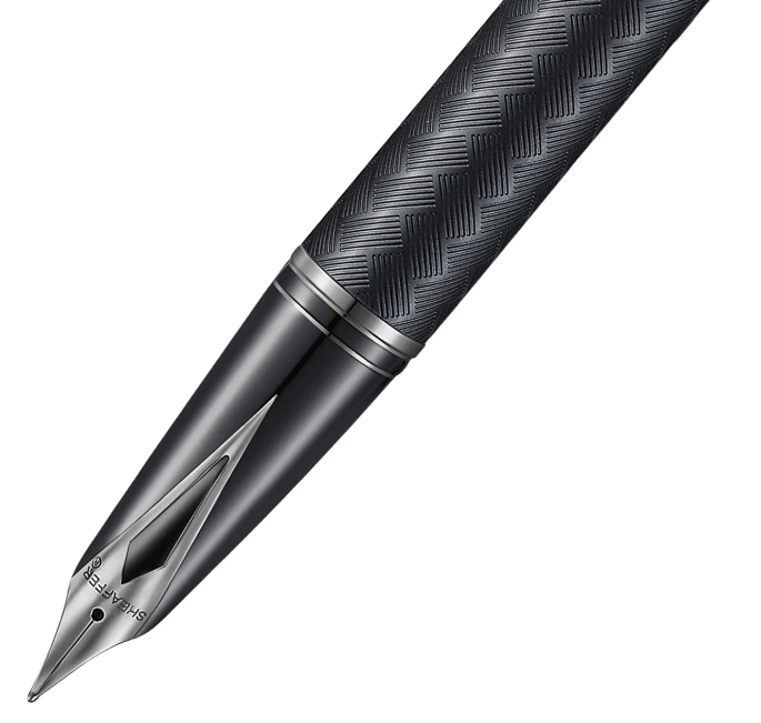 Sheaffer Legacy 9066 Chevron Matte Black PVD Fountain Pen