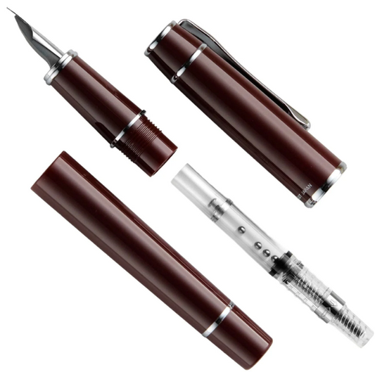Pilot Prera CT Fountain Pen - Red Brown