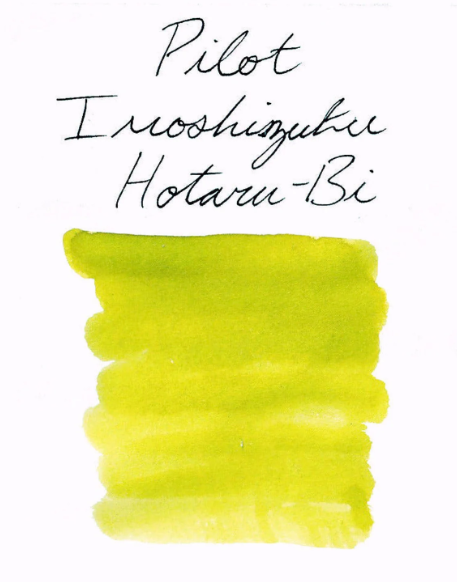 Pilot Iroshizuku Ink Bottle(50ml) - Hotaru-bi (Yellow Green)