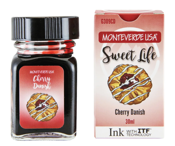 Monteverde USA Ink(30 ml) -Cherry Danish(Sweet Life collection)