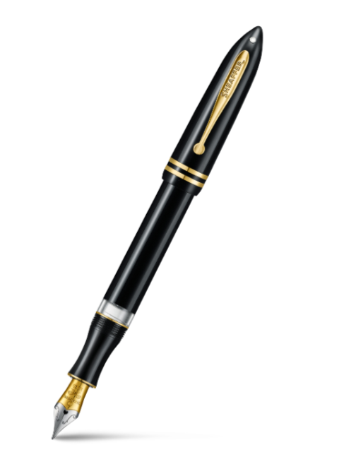 Sheaffer Balance III E893 Glossy Black Fountain Pen with Gold-plated PVD Trims