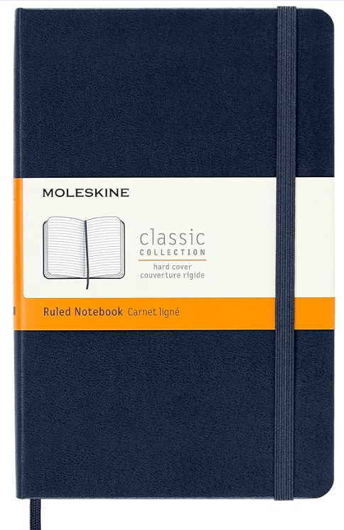 Moleskine Classic Hard Cover Notebook - A5, Ruled