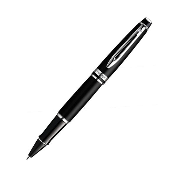 Waterman Expert Matte Black Chrome Trim Roller ball Pen
