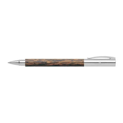Faber-Castell Ambition Coconut Wood with Chrome-Plated Cap Rollerball Pen