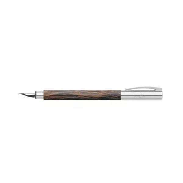 Faber-Castell Ambition Coconut with Chrome-Plated Cap Fountain Pen – Medium Nib