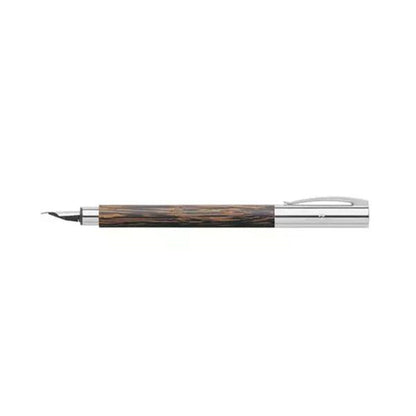 Faber-Castell Ambition Coconut with Chrome-Plated Cap Fountain Pen – Medium Nib