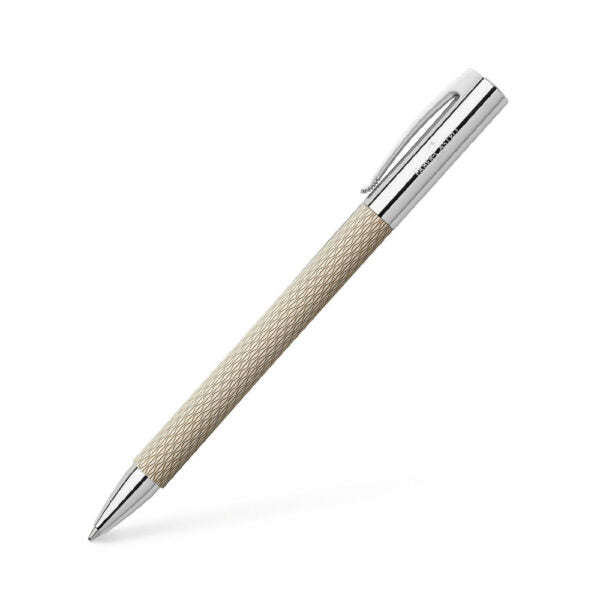 Faber Castell Ambition OpArt White Sand Precious Resin Ballpoint Pen