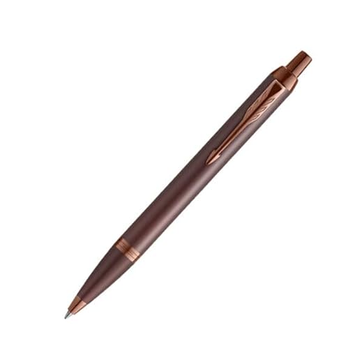 Parker IM Monochrome Burgundy Trim Ballpoint Pen