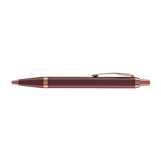 Parker IM Monochrome Burgundy Trim Ballpoint Pen