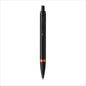 Parker IM Vibrant Rings Satin Black Lacquer with Amethyst Orange Accents Ballpen