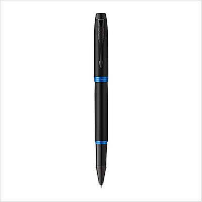 Parker IM Marine Blue Black Trim Rollerball Pen