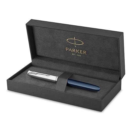Parker 51 Midnight Blue With Chrome Trim Fountain Pen