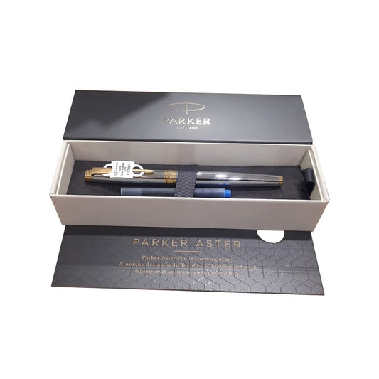 Parker Aster Shiny Chrome GT Fountain Pen – Medium