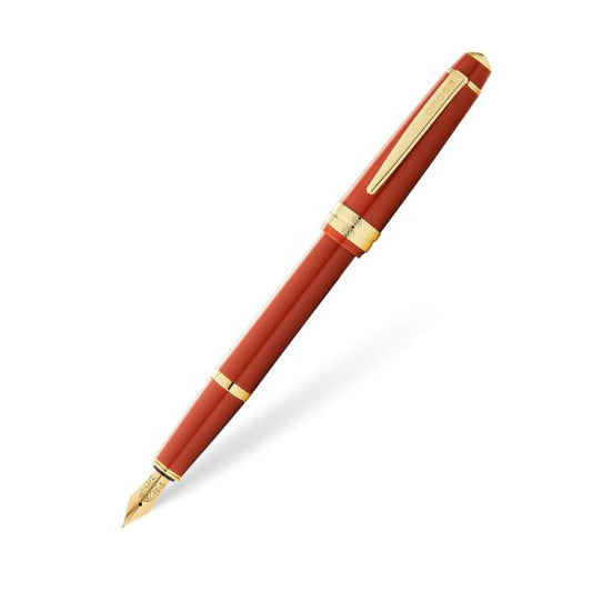 Cross Bailey Light Polished Amber Resin and Gold Tone Medium Fountain Pen