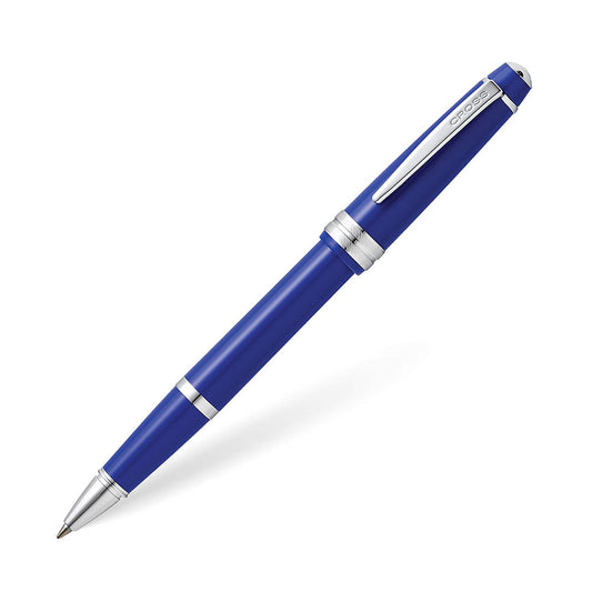 Cross Bailey Light Polished Blue Resin with Polished Chrome Trim Rollerball Pen