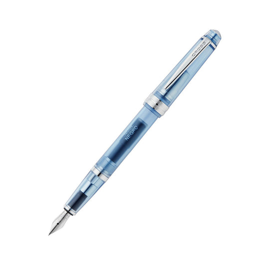 Cross Bailey Light Translucent Navy Blue Resin Fountain Pen – Extra-Fine Nib
