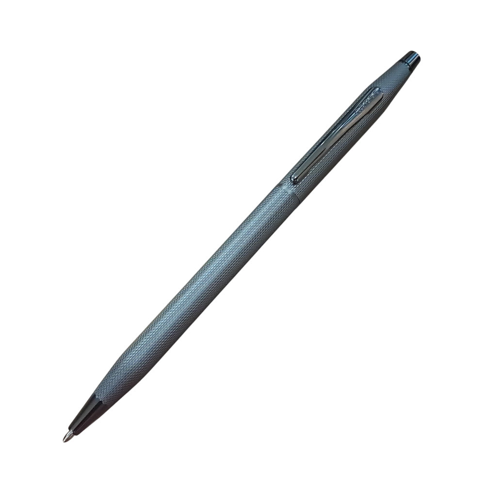 Cross Classic Century Slate Gray Engraved Diamond Pattern with Polished Slate Gray Trim Ballpoint Pen