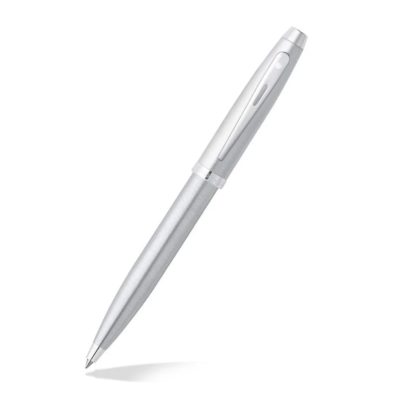 Sheaffer 100 Brushed Chrome Ballpoint Pen - CT