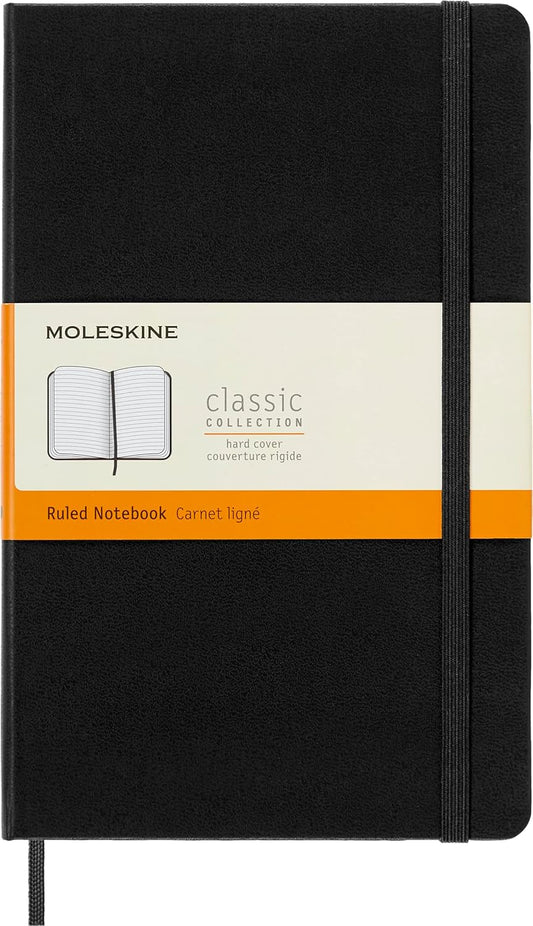 Moleskine Classic Hard Cover Notebook - A5, Ruled