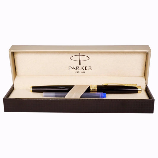 Parker Aster Lacque Black GT Fountain Pen - Medium