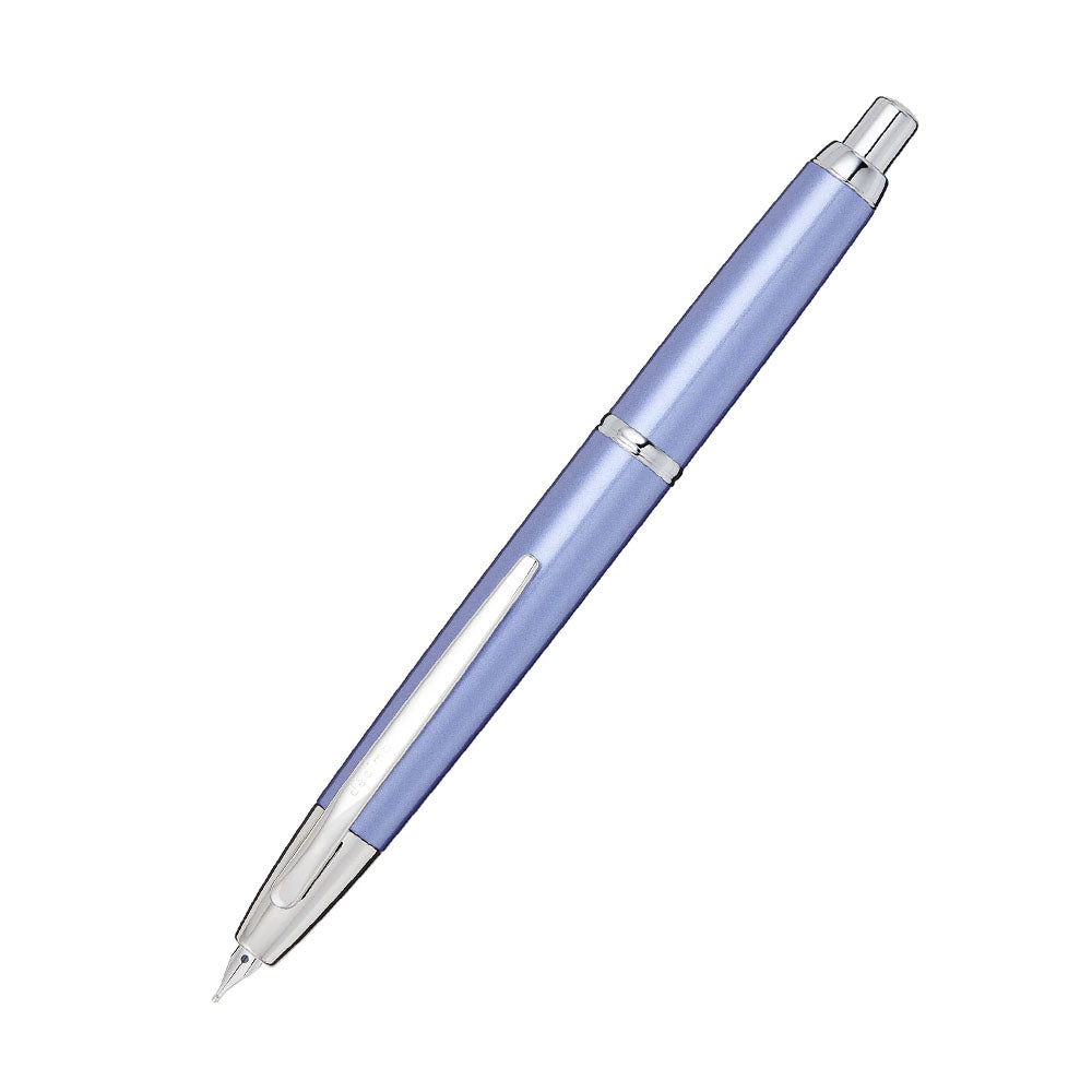 Pilot Capless Decimo Light Blue 18Kt Gold Broad Nib Fountain Pen – Penhance