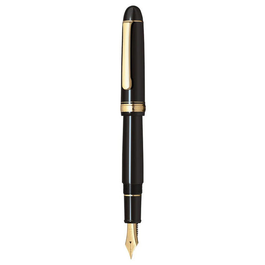 Platinum Century Black In Black #3776 Fine GT Fountain Pen