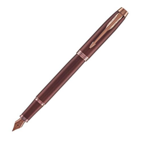 Parker Premium IM Monochrome Fountain Pen - Burgundy(Fine Nib)