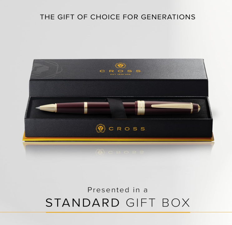 Cross Bailey Light Roller Ball Pen - Burgundy GT