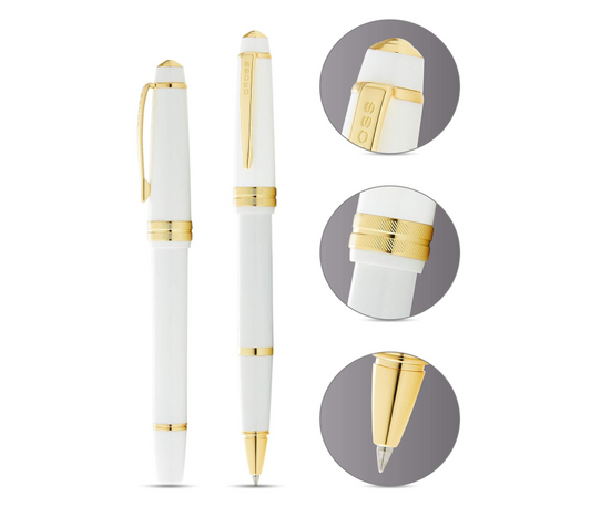 Cross Bailey Light Roller Ball Pen - White GT