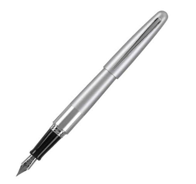 Pilot MR 1 Metal Collection Fountain Pen - Silver Plain
