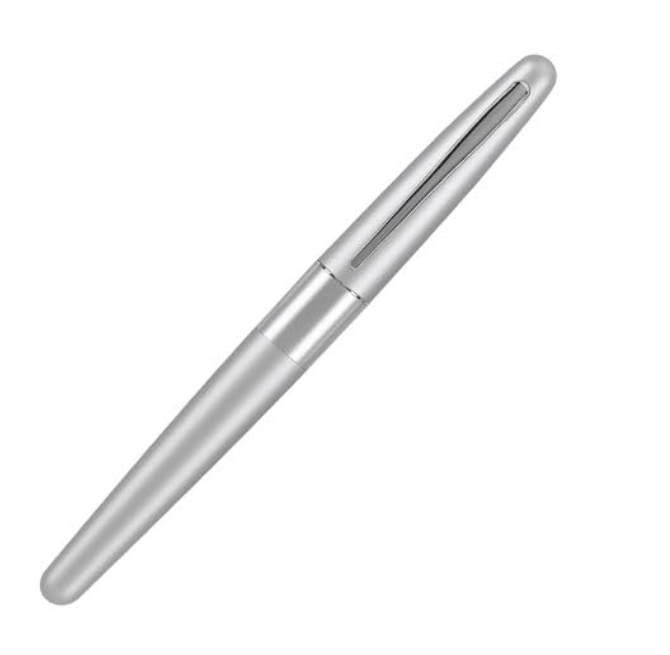 Pilot MR 1 Metal Collection Fountain Pen - Plain Silver