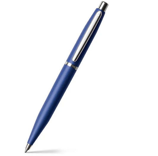 Sheaffer 9401 VFM Ballpoint Pen Neon Blue with Chrome-Plated Trim