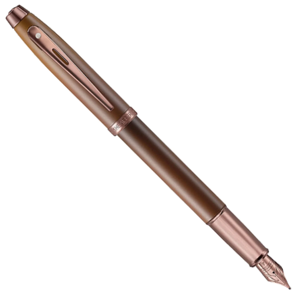 Sheaffer 100 Coffee Edition Fountain Pen - Brown PVD(M Nib)